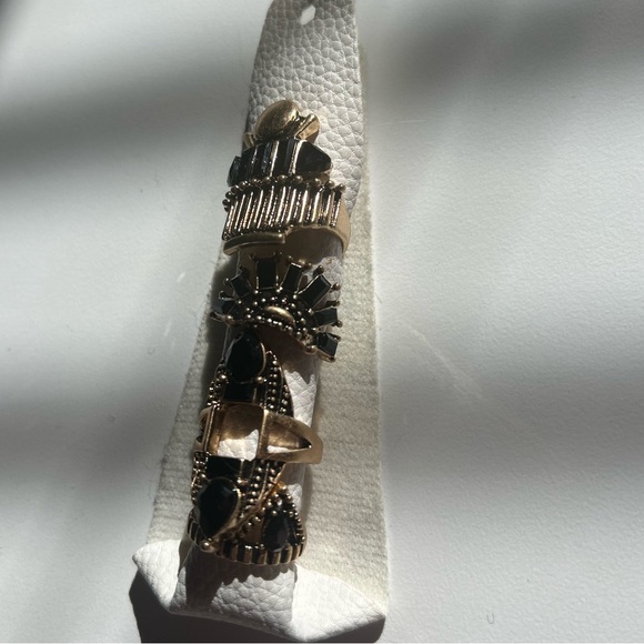 FREE PEOPLE Rhapsody Ring Set - Gold - Picture 3 of 4